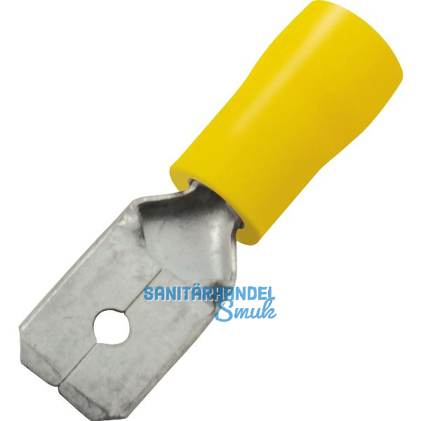Flachstecker 6,3x0,8 Querschnitt 2,5 - 6 mm� isoliert gelb