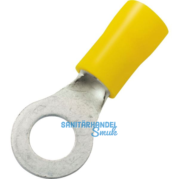 Ringkabelschuh M4 Querschnitt 2,5 - 6 mm� isoliert gelb