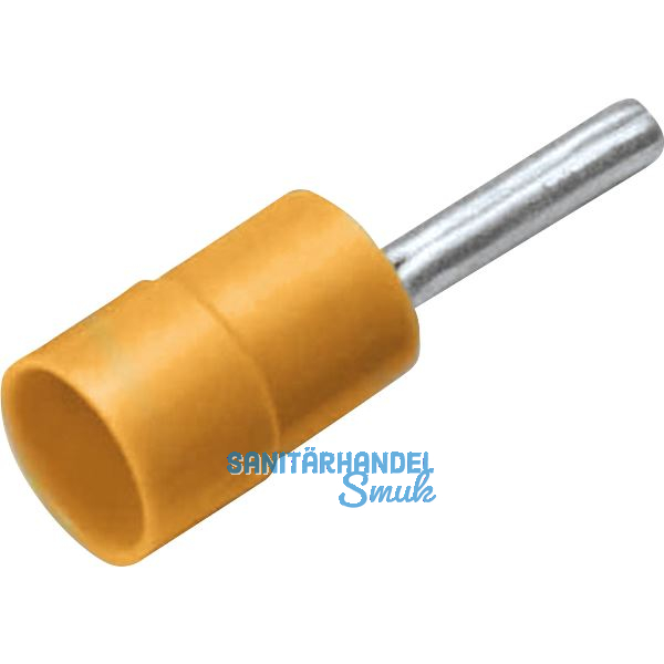 Stiftkabelschuh 6mm� isoliert gelb