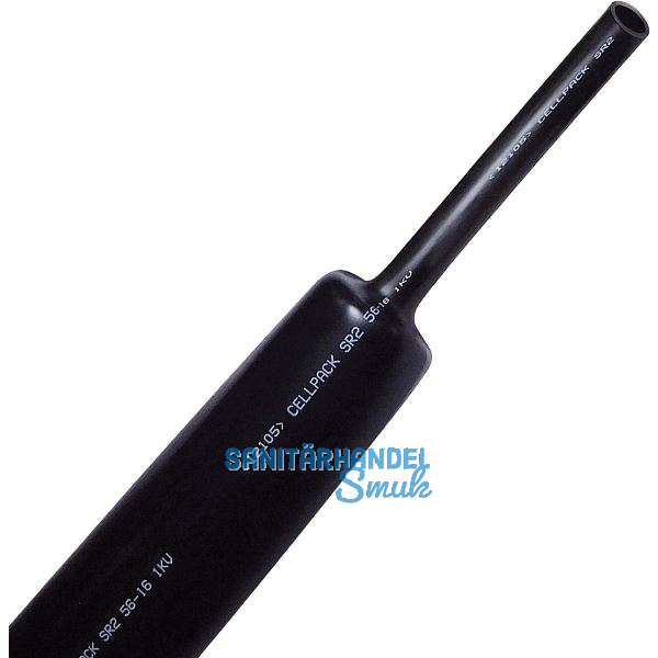 Schrumpfschlauch mittelwandig SRH2, 12-3 schwarz, 1M
