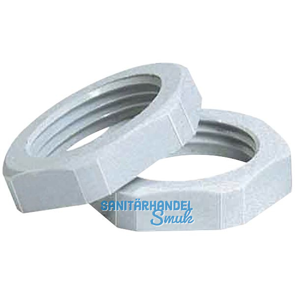 Gegenmutter M20x1,5 RAL 7035 lichtgrau, SW27