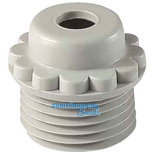 W�rgenippel PG21 mit Loch, RAL 7035 lichtgrau