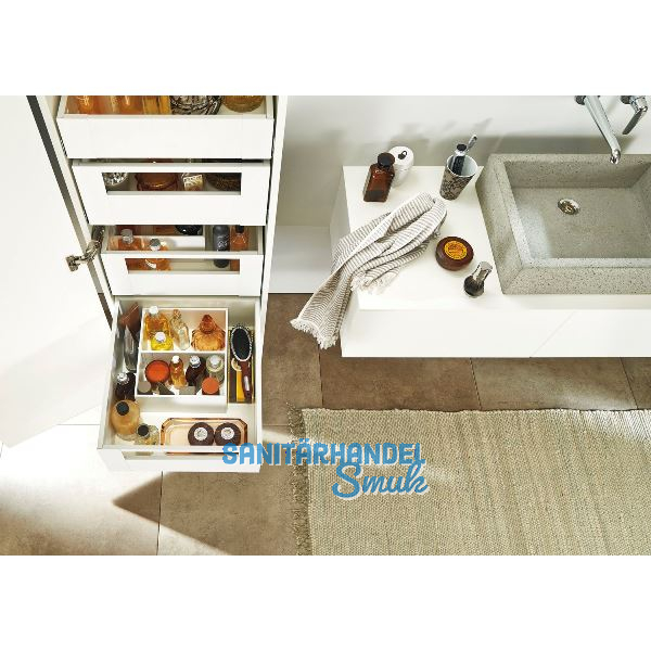 BLUM SPACE TOWER LEGRABOX pure mit Reling NL500 KB450, Oriongrau