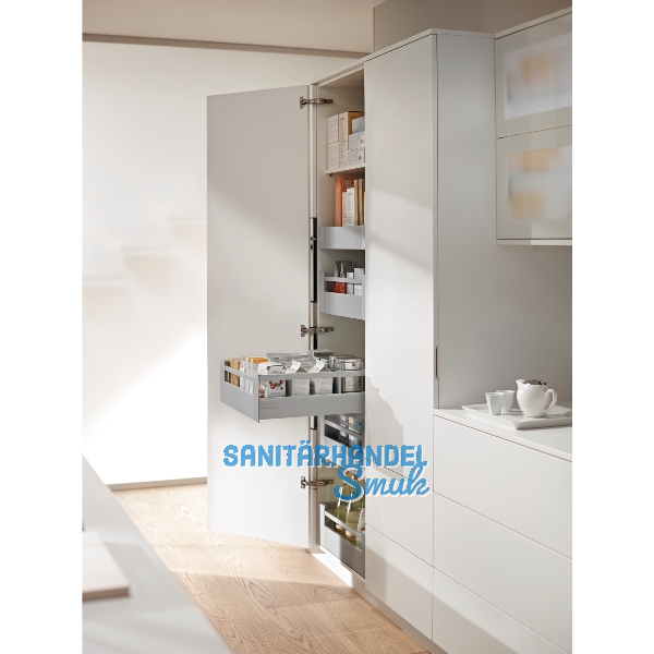 BLUM SPACE TOWER TANDEMBOX antaro mit Reling NL550 KB450 grau