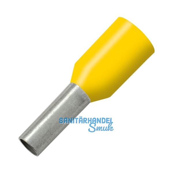 Aderendh�lse 70x21/37 mit Kragen gelb