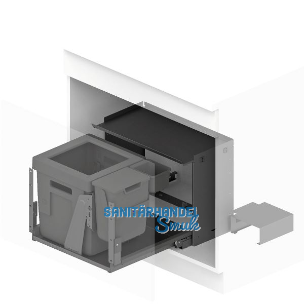 PEKA Abfallsystem Oeko Complet Aqua L KB 750/800/900 mm Anthrazit