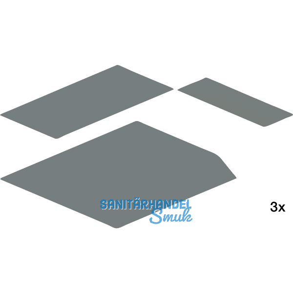 PEKA Antirutschmatten-Set Silikon 600-1900 Pleno Maxi Walnussgrau