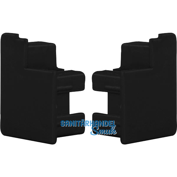 KNOKE SMART CASE Abdeckkappenset aufgesetzte Montage, Kunststoff schwarz