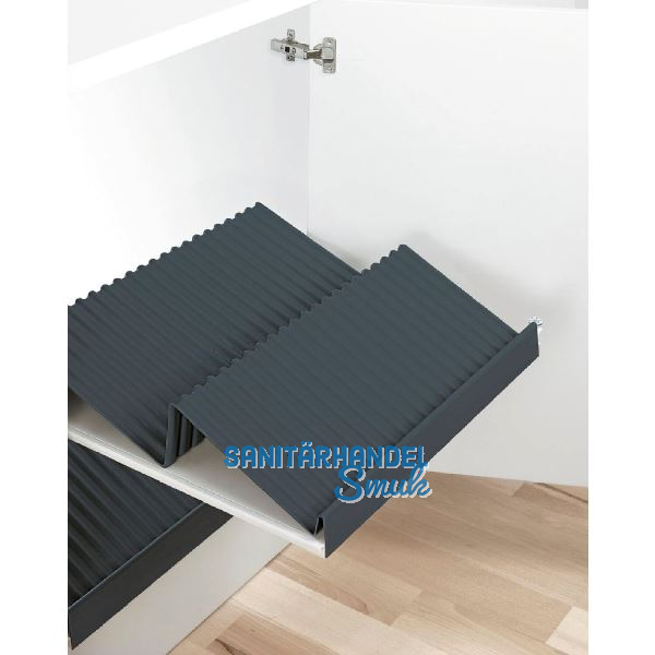 PEKA Schuhablageplatte zuschneidbar, Kunststoff anthrazit