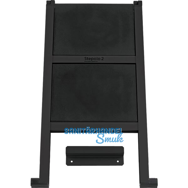 PEKA Klapptritt Stepolo 2 Aluminium Schwarz