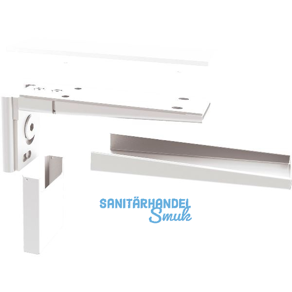 PEKA Glastablartr�ger Pecasa Stahlblech Feinstruktur wei�