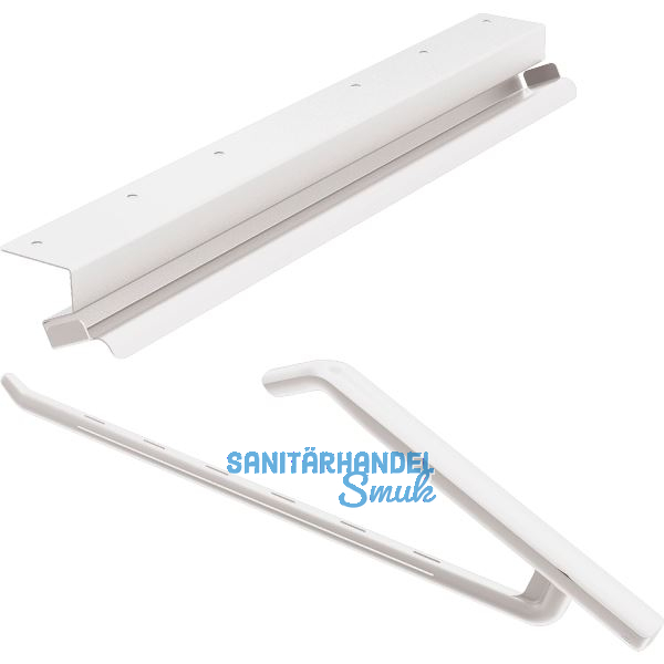 PEKA Hosenhalter-Set 800 mm Pecasa Stahlblech mit Feinstruktur wei�