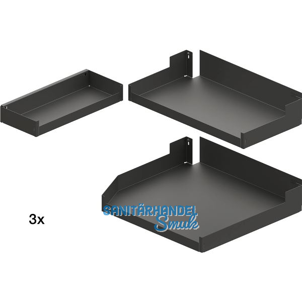 PEKA Einh�ngetablar-Sets Liro 600-1900 links Pleno Maxi Plus Anthrazit