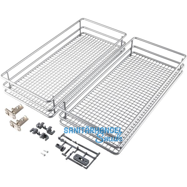 VS SUB Side Ablage-Set Saphir 90� KB 300 mm Silber