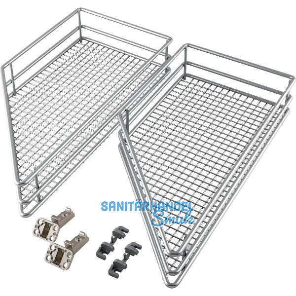 VS SUB Side Ablage-Set Saphir 45� links KB 300 mm Silber