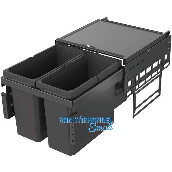 VS ENVI Space Abfalltrennsystem KB 450 mm 2 x 16 Liter Lava