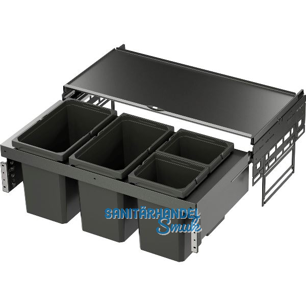 VS ENVI Space Abfalltrennsystem KB 900 mm 2 x 10 Liter/2 x 22 Liter Lava