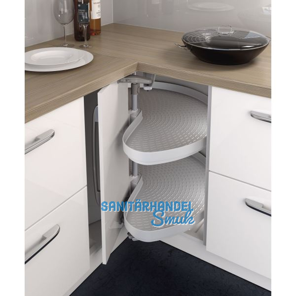 NINKA mondo Eckschrank-Drehbeschlag KB 800 mm Stahl/Kunststoff Silber