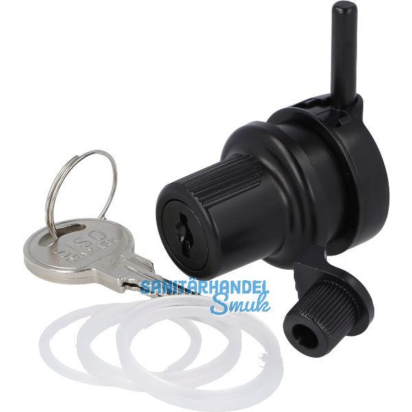 SISO Zylinder Glast�rschloss 910 gleichsperrend, Zamak schwarz