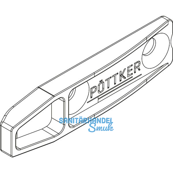 Ausgleichssicherung Alu 77 FRONTSLIDE Kunststoff silber