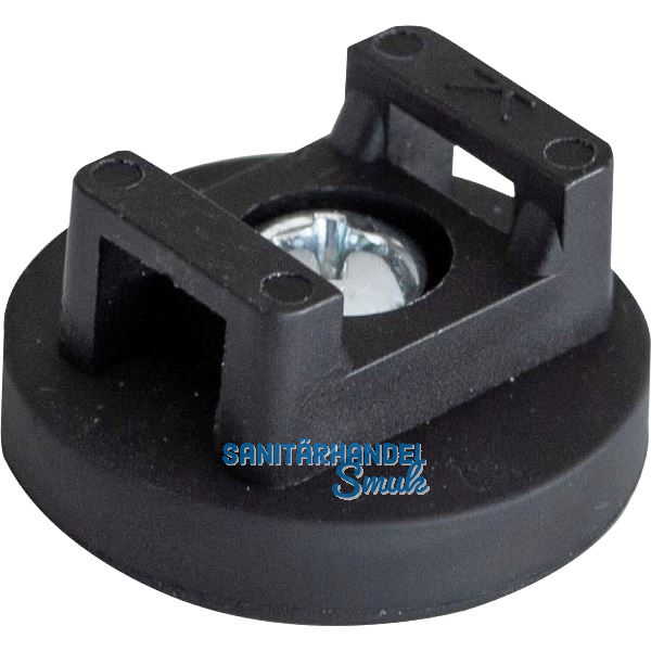 EVOline Haftmagnet schwarz mit Kabelbinder