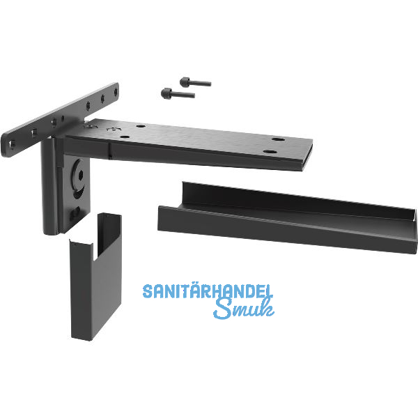 PEKA Massivholz-Tablartr�ger Pecasa Stahlblech mit Feinstruktur schwarz