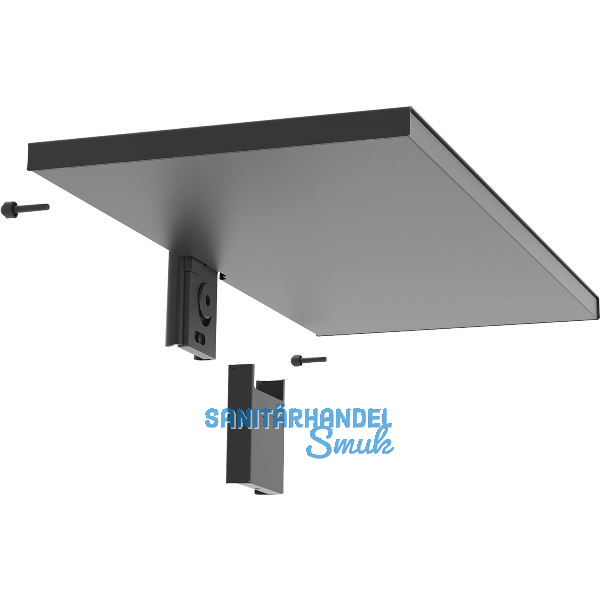 PEKA Metalltablar 550 x 250 mm Pecasa Stahlblech mit Feinstruktur schwarz