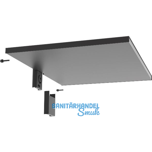 PEKA Metalltablar 550 x 400 mm Pecasa Stahlblech mit Feinstruktur schwarz