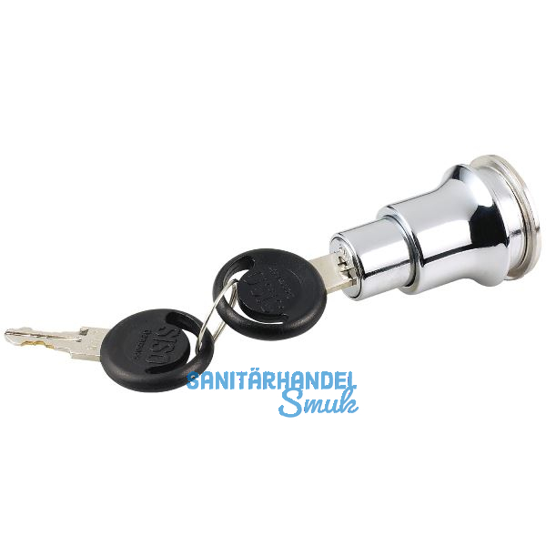 SISO Zylinder-Druckschloss 907 verschiedensperrend, Zamak verchromt poliert