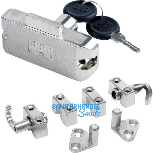 SISO Zylinder Drehstangenschloss 922 inkl. Zubeh�r, Stahl vernickelt