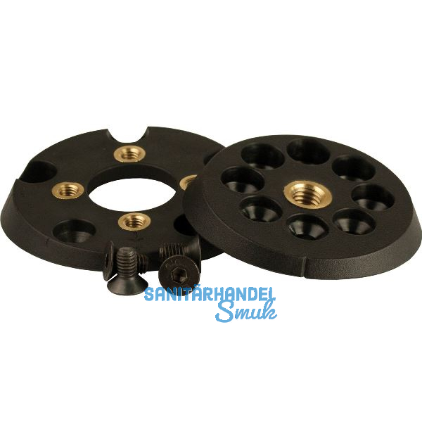 SISO Tischfu�befestigung Twist'n Turn Kunststoff schwarz