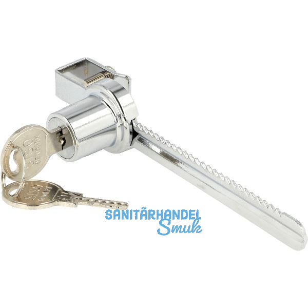 SISO Zylinder Glasschiebet�rschloss 750 verschiedensperrend, Stahl verchromt