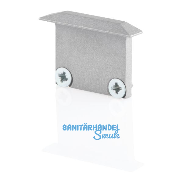 BILTON Endkappe alufarbig zu Einbau- Aluminiumprofil XT01