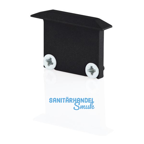 BILTON Endkappe schwarz zu Einbau- Aluminiumprofil XT01