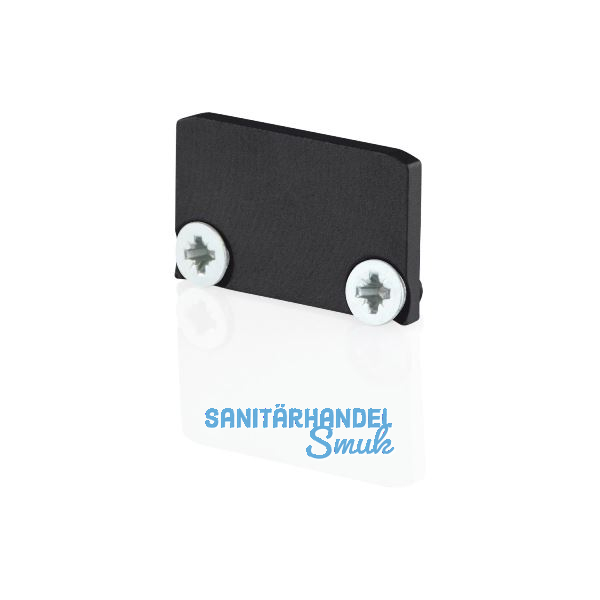 BILTON Endkappe schwarz zu Aufbau- Aluminiumprofil XT02