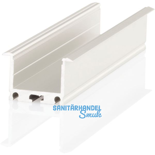 BILTON Aluminium Einbauprofil XT01, eloxiert, 3000 mm ohne Abdeckung