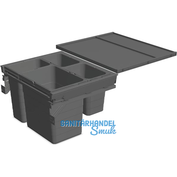 NINKA Abfalltrennsystem Set eins2f�nf/SERVO-DRIVE uno KB 600 mm Dunkelgrau