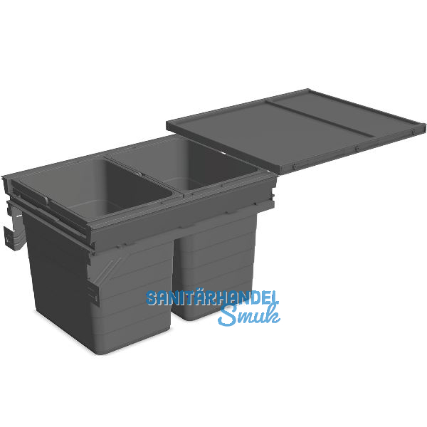 NINKA Abfalltrennsystem Set eins2f�nf KB 450/NL 500 mm dunkelgrau