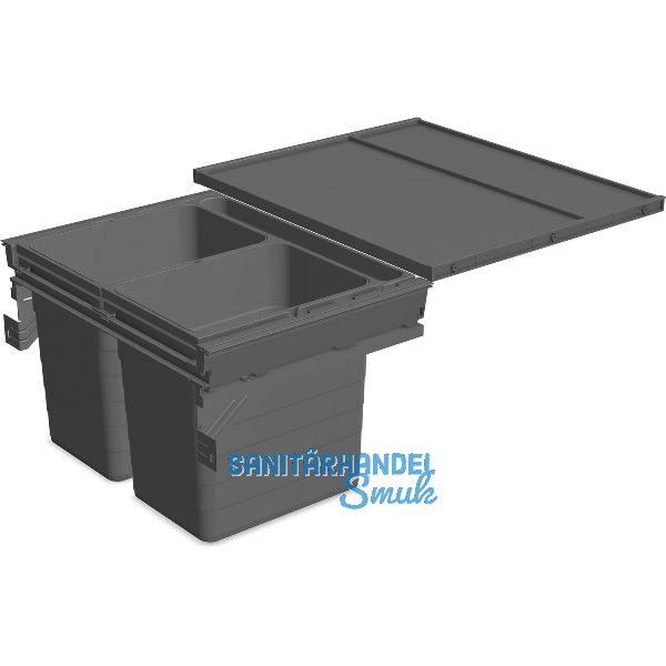 NINKA Abfalltrennsystem Set eins2f�nf KB 600/NL 400 mm dunkelgrau