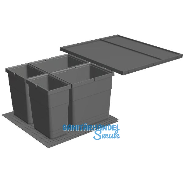 NINKA eins2vier Set KB 600/Seitenwand 18 - 19 mm Tandembox dunkelgrau