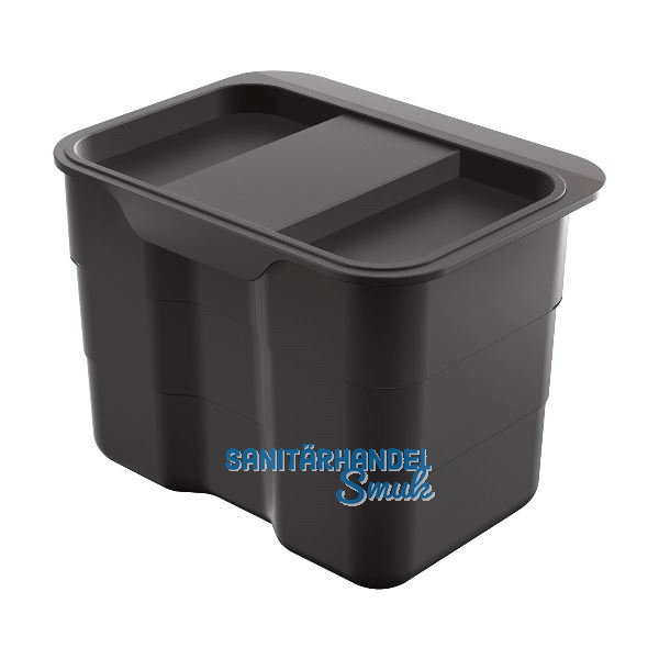 NINKA Einh�nge-Abfallbeh�lter bioBin Kunststoff Dunkelgrau