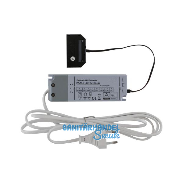 L&S LED-Netzger�t NG37, 12 V/DC, 2 Anschl�sse + 6-fach Verteiler, Leistung 15 W