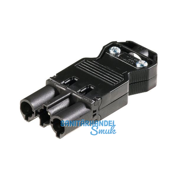 Stecker GST18 230 V Steckerteil, schwarz