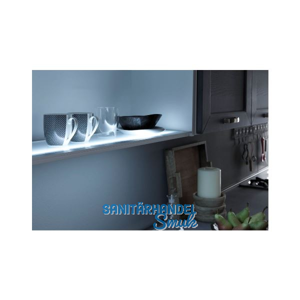 L&S Lichtboden Paris L: 462mm, 6W, 4000K Neutralwei�, edelstahlfarbig