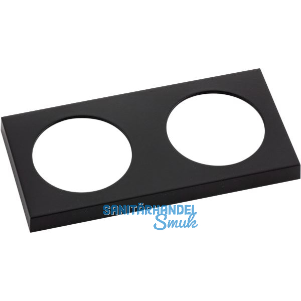 BERKER Integro Pure Rahmen 2-fach schwarz matt