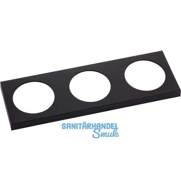 BERKER Integro Pure Rahmen 3-fach schwarz matt