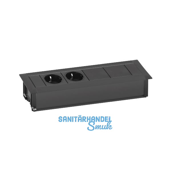 EVOline Frame-Dock Data Einbau Steckdosenleiste, schwarz
