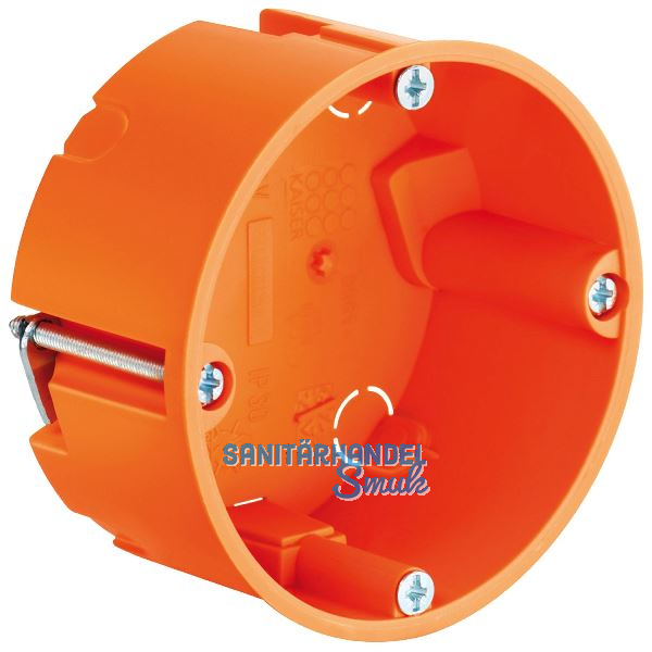 Hohlwanddose, Tiefe 35 mm, � 68 mm, orange