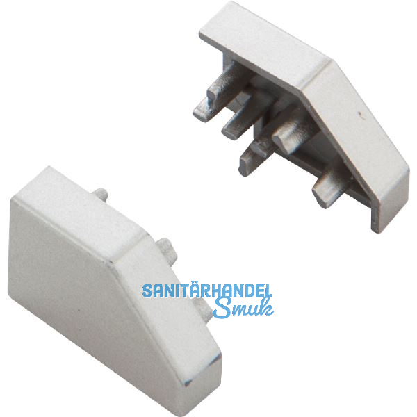 L&S Endkappe zu Profil Nubio vernickelt matt