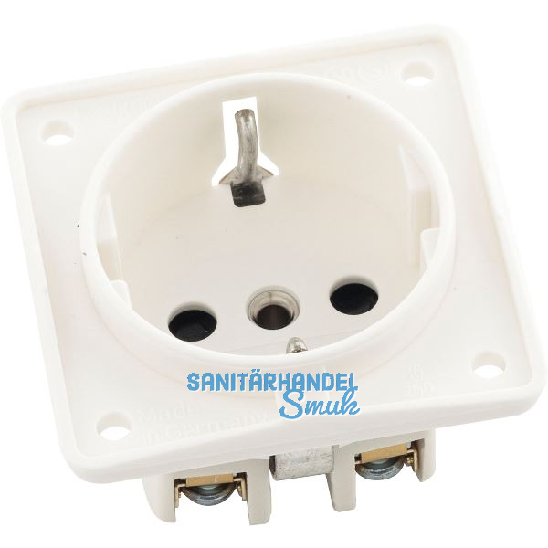 BERKER Integro Schuko-Steckdose mit erh�htem Ber�hrungsschutz, polarwei� matt